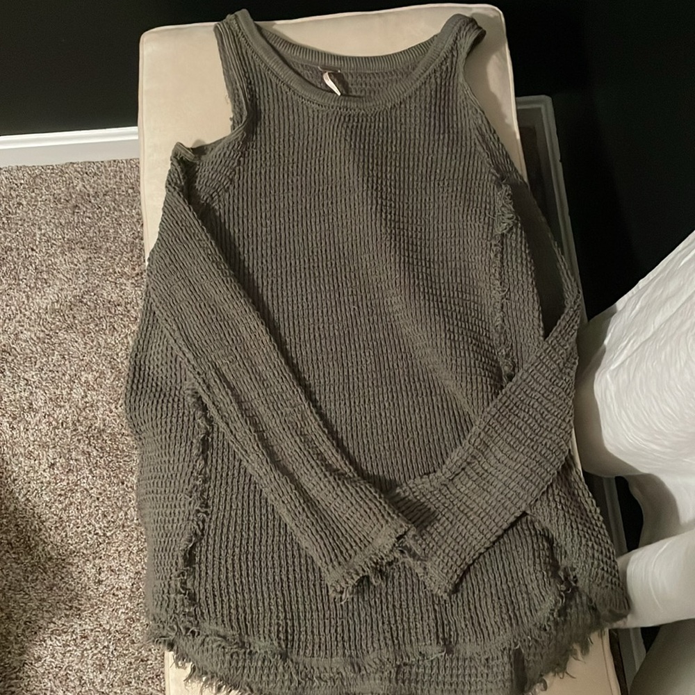 Free people off the shoulder sweater